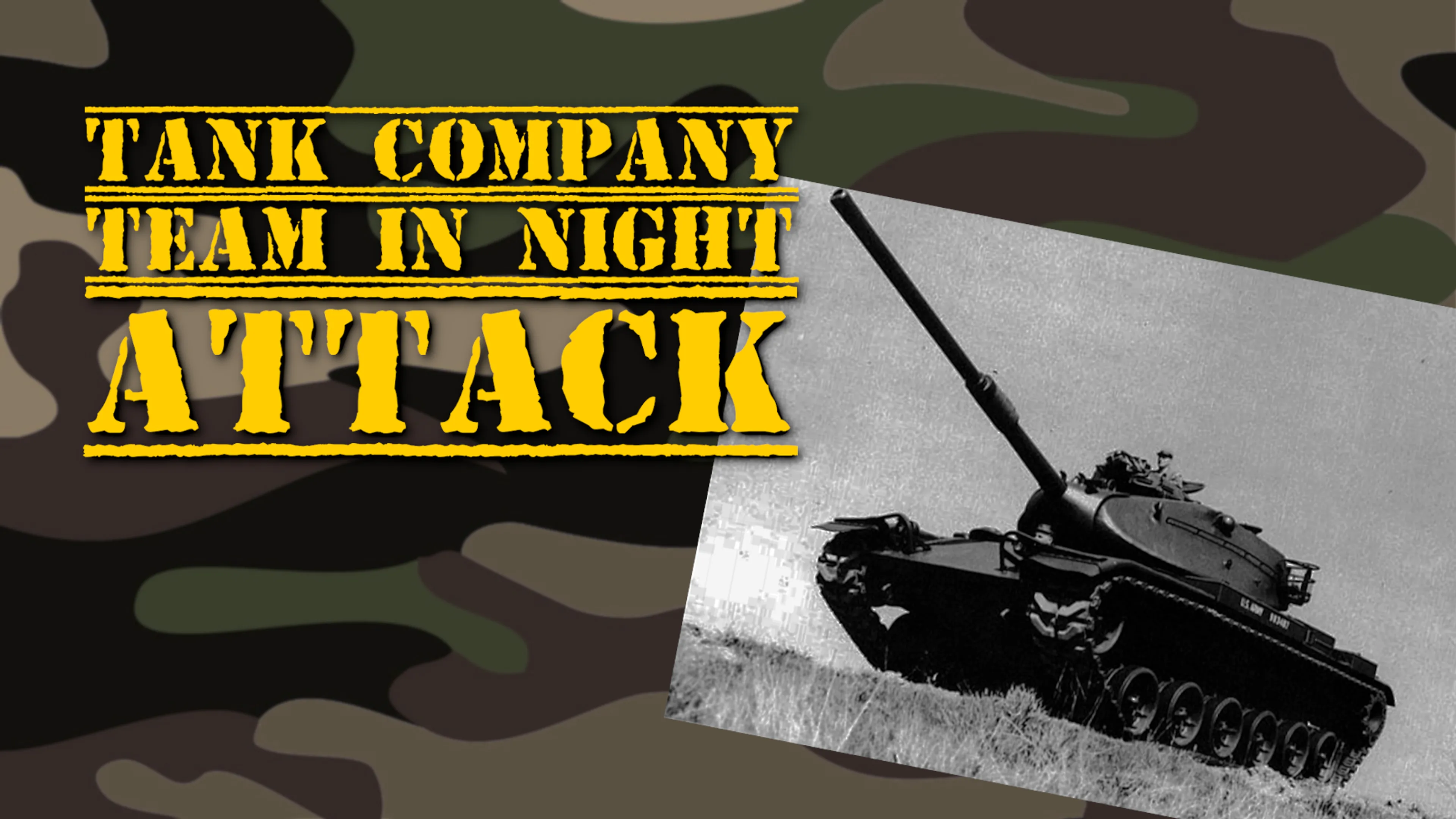Tank Company Team in Night Attack poster